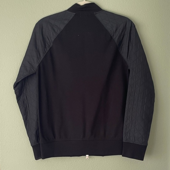 Men’s Club Monaco Black Quilted Sleeve Jacket XS - Picture 2 of 2